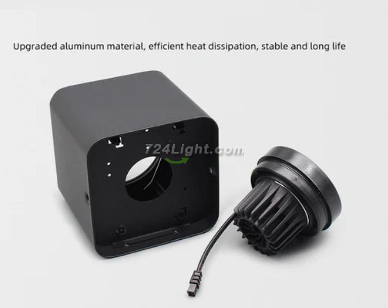4PCS Pack 7W/10W 110V 220V AC Square LED Downlight Anti-glare Single Head LED Spotlight for Living Room Home Ceiling Aisle Lighting