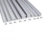 LED Profile LED Aluminum Channel Smaple Kit - 9 Models -50cm Each