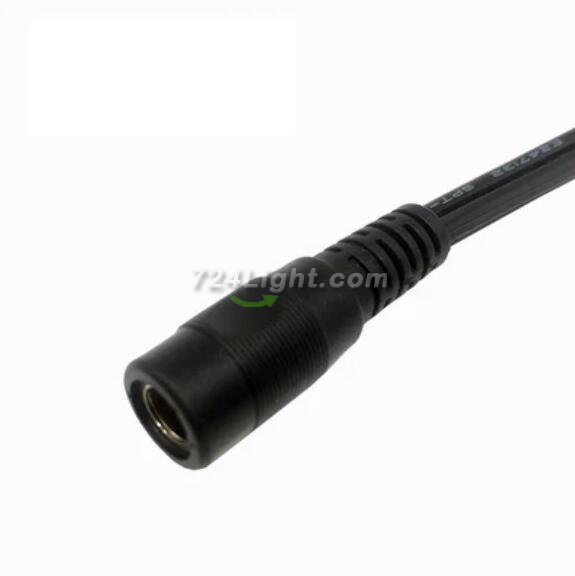 DC5.5x2.1mm Female to Female Power Cable Extension 18AWG Plug Cable Jumper Connector for LED Strip, IP Camera, Power Supply, AC DC Adapter