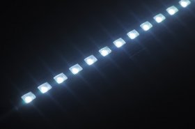 1Meter 12V Waterproof 39.4 inch 5050 Rigid LED Strips Bar Aluminium Profile 48LED Waterproof Rigid Strip Light