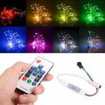 DC 5V-24V Mini Wireless 17 Keys RF Remote Controller with Lock Function 300 Kinds of Color Changes for WS2812 WS2811 SK6812 RGB LED Strip Light