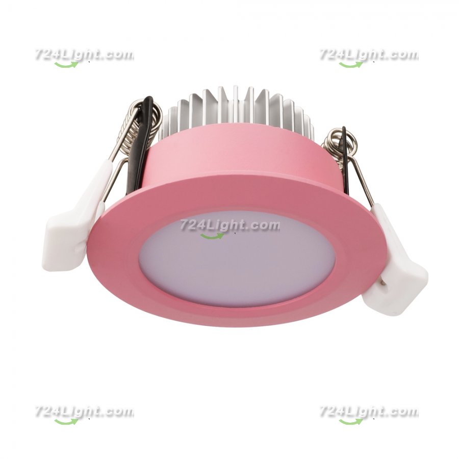5W LED RECESSED LIGHTING DIMMABLE PINK DOWNLIGHT, CRI80, LED CEILING LIGHT WITH LED DRIVER