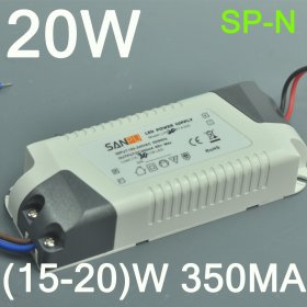 20W LED Driver(15-20)x1W LED Constant Current 20 Watt Driver 350MA 67V