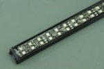 Black Double Row 0.5Meter 20inch 12V Superbright Waterproof 5050 RGB Color Changing LED Rigid Strip Bar 72LEDs