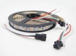 DC 5V SK6812 Individually Addressable LED Strip Light 5050 RGBW 16.4 Feet (500cm) 30LED/Meter LED Pixel Flexible Tape White PCB