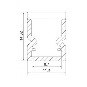 LED Aluminium Extrusion Recessed LED Aluminum Channel 1 meter(39.4inch) LED Profile