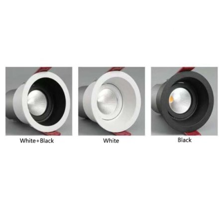 (image for) 18W Downlight Led Spotlight Aluminum Embedded Anti-glare Aisle Light Home Background Wall Ceiling Light