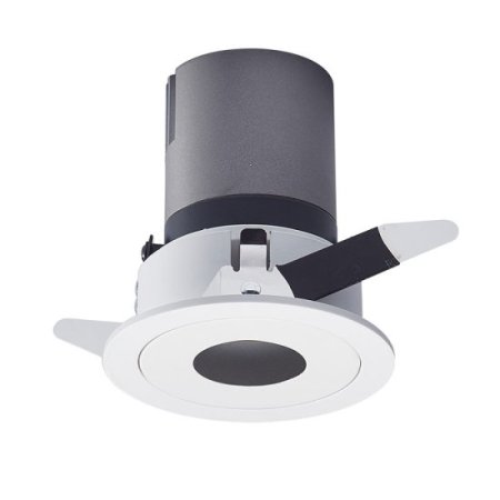 (image for) 12W Round Hole Downlight Led Spotlight Embedded Anti-glare Wall Washer Commercial Aisle Background Wall Ceiling Light