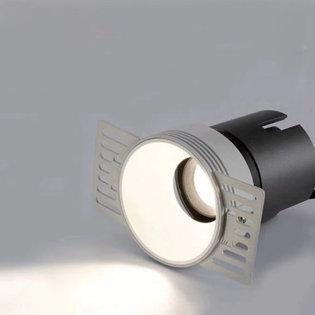 (image for) 7W Frameless Embedded LED Spotlight Home High Display Finger Anti-glare Pre-buried COB No Main Lamp Downlight