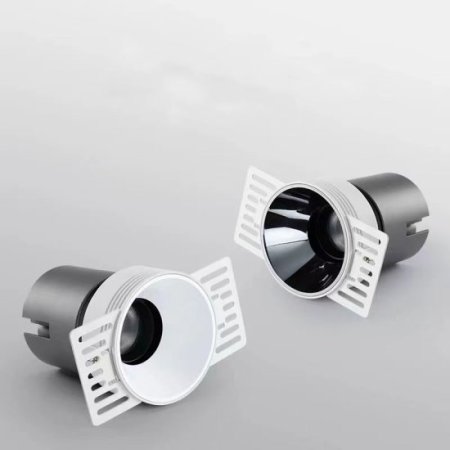 (image for) 7W Frameless Embedded LED Spotlight Home High Display Finger Anti-glare Pre-buried COB No Main Lamp Downlight