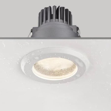 (image for) 7W Waterproof Spotlight Cree LED High Color Rendering COB Embedded Anti-fog Dust-proof Bathroom Kitchen Downlight