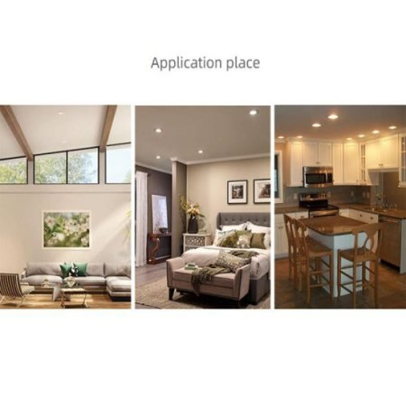 (image for) 9W Downlight 360 Degree Rotating Embedded Universal Adjustment LED Spotlight COB Home Living Room Downlight