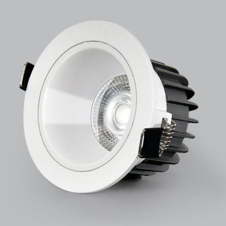 (image for) 12W SPOTLIGHT LED CEILING LIGHT EMBEDDED CREE HIGH DISPLAY BACKGROUND WALL HOTEL COB DOWNLIGHT ANTI-GLARE