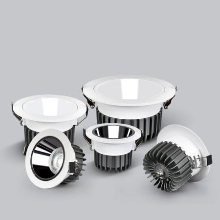 (image for) 7W SPOTLIGHT LED CEILING LIGHT EMBEDDED CREE HIGH DISPLAY BACKGROUND WALL HOTEL COB DOWNLIGHT ANTI-GLARE