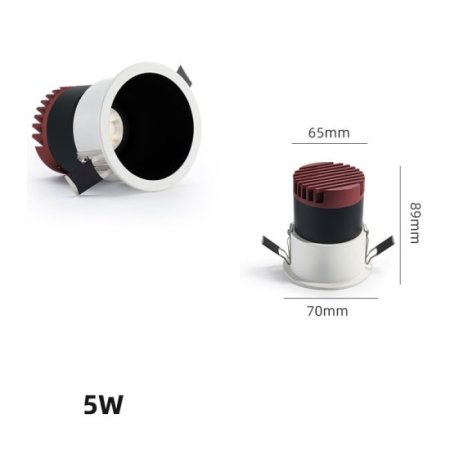 (image for) 5W HOTEL LIVING ROOM DEEP ANTI-GLARE SPOTLIGHT EMBEDDED COB WALL WASHER CREE CHIP HIGH DISPLAY FINGER NARROW EDGE