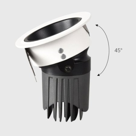 (image for) 12W CEILING SPOTLIGHT WHOLESALE EMBEDDED COB HOTEL LIGHT DEEP ANTI-GLARE WALL WASHER SPOTLIGHT