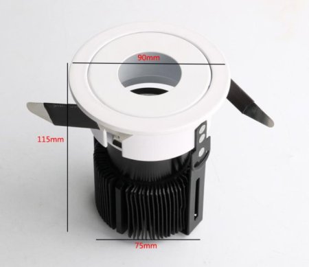 (image for) LED Spotlight 5W Downlight Wall Washer Light Aluminum Home COB Spotlight Deep Anti-glare Ceiling Light