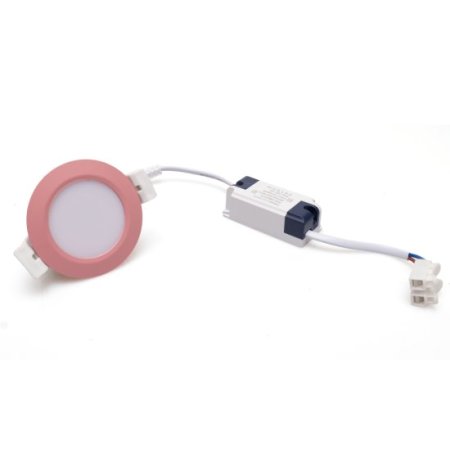 (image for) 3W LED RECESSED LIGHTING DIMMABLE PINK DOWNLIGHT, CRI80, LED CEILING LIGHT WITH LED DRIVER