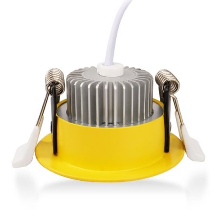 (image for) 3W LED RECESSED LIGHTING DIMMABLE YELLOW DOWNLIGHT, CRI80, LED CEILING LIGHT WITH LED DRIVER