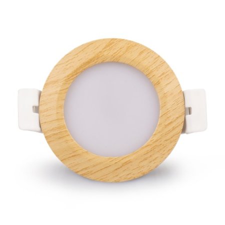 (image for) 3W LED RECESSED LIGHTING DIMMABLE WOOD GRAIN DOWNLIGHT, CRI80, LED CEILING LIGHT WITH LED DRIVER