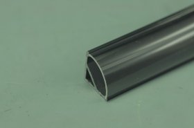 10pcs x 2.5 meter 98.4" Black LED 90° Right Angle Aluminium Channel PB-AP-GL-006-B 1 Meter(39.4inch) 16 mm(H) x 16 mm(W) For Max Recessed 10mm Strip Light LED Profile With Arc Diffuse Cover