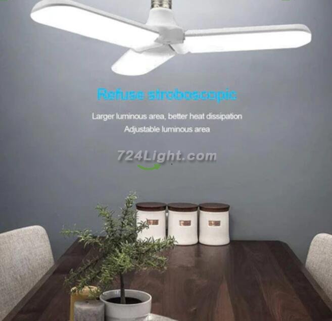45W Deformable LED Garage Ceiling Lights 4500LM 6500K White 400 Watt Equivalent CRI80+ E26/E27 Base