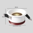 (image for) 12W Downlight LED Cellular Mesh Anti-Glare Spotlight Lightweight Ceiling Light Embedded Downlight Home Spotlight
