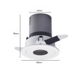 (image for) 5W Round Hole Downlight Led Spotlight Embedded Anti-glare Wall Washer Commercial Aisle Background Wall Ceiling Light