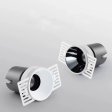 (image for) 7W Frameless Embedded LED Spotlight Home High Display Finger Anti-glare Pre-buried COB No Main Lamp Downlight