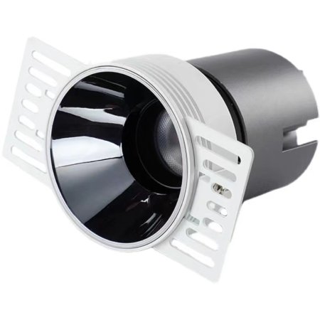 (image for) 7W Frameless Embedded LED Spotlight Home High Display Finger Anti-glare Pre-buried COB No Main Lamp Downlight