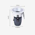 (image for) 12W large Downlight LED Wall Washer Recessed Spotlight Living Room Anti-glare COB Ceiling Spotlight
