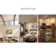 (image for) 9W Downlight 360 Degree Rotating Embedded Universal Adjustment LED Spotlight COB Home Living Room Downlight