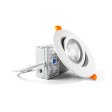 (image for) 9W Downlight 360 Degree Rotating Embedded Universal Adjustment LED Spotlight COB Home Living Room Downlight