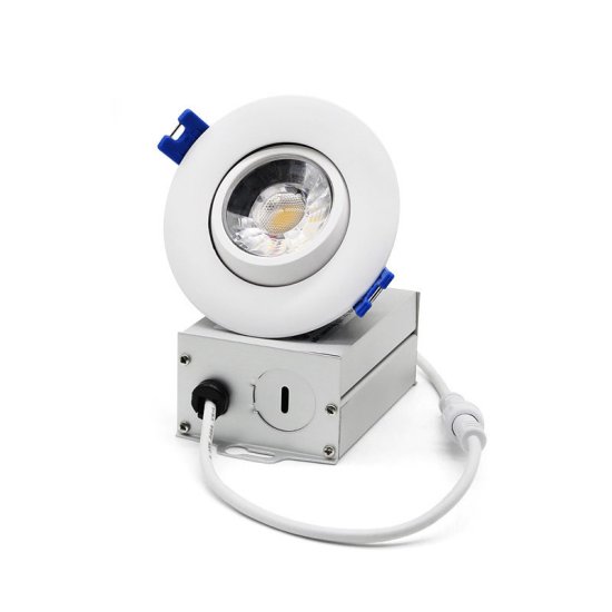 (image for) 9W Round Adjustable COB Downlight Aluminum Home Recessed Living Room Bedroom Ceiling Light