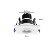(image for) 9W Square Adjustable COB Downlight Aluminum Home Recessed Living Room Bedroom Ceiling Light