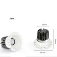 (image for) 10W HOTEL LIVING ROOM SPOTLIGHT COB ANTI-GLARE HIGH DISPLAY INDEX LED CEILING DOWNLIGHT FRAMELESS EMBEDDED SPOTLIGHT
