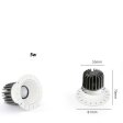 (image for) 5W HOTEL LIVING ROOM SPOTLIGHT COB ANTI-GLARE HIGH DISPLAY INDEX LED CEILING DOWNLIGHT FRAMELESS EMBEDDED SPOTLIGHT