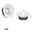 (image for) 25W SPOTLIGHT LED CEILING LIGHT EMBEDDED CREE HIGH DISPLAY BACKGROUND WALL HOTEL COB DOWNLIGHT ANTI-GLARE