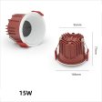 (image for) 15W LIVING ROOM NARROW BORDER HONEYCOMB ANTI-GLARE SPOTLIGHT EMBEDDED LED ROUND CEILING LIGHT