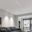 (image for) 7W LIVING ROOM NARROW BORDER HONEYCOMB ANTI-GLARE SPOTLIGHT EMBEDDED LED ROUND CEILING LIGHT