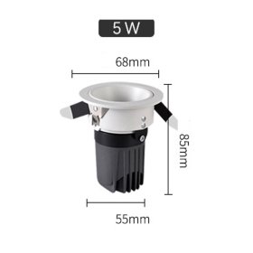 5W CEILING SPOTLIGHT WHOLESALE EMBEDDED COB HOTEL LIGHT DEEP ANTI-GLARE WALL WASHER SPOTLIGHT