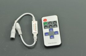 Mini RF Wireless Single Color LED Remote Controller for 3528 5050 5630 LED Strip Light