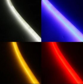 1M/5M/10M Pack of T22D LED Neon Light Housing Kit with End Caps and Mounting Clips, Flexible Neon Channel Fit for 6mm Wide LED Strip Lights