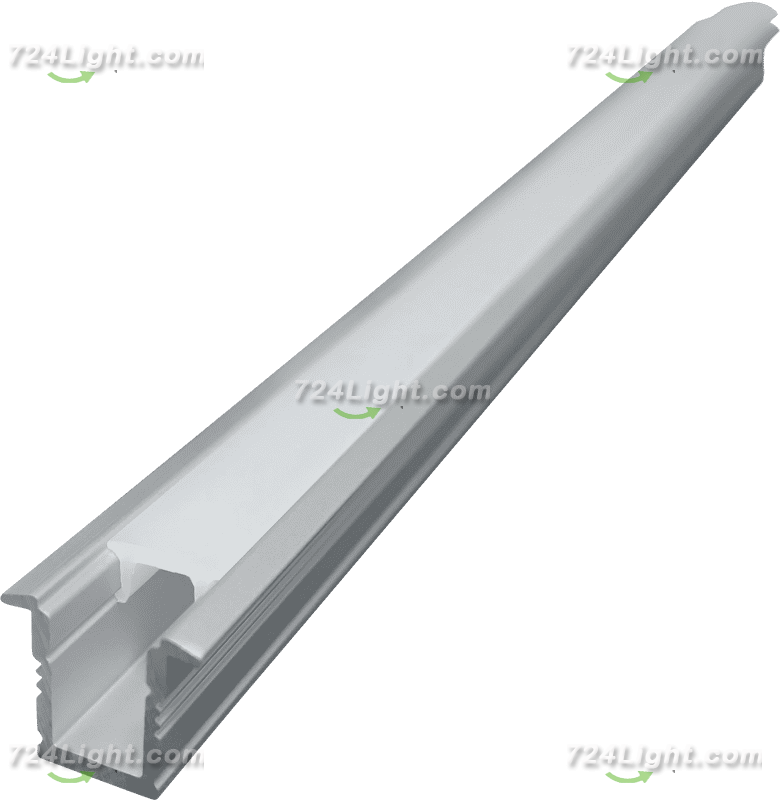 Ultra-fine line lamp shell aluminum aluminum groove 0709 with edge