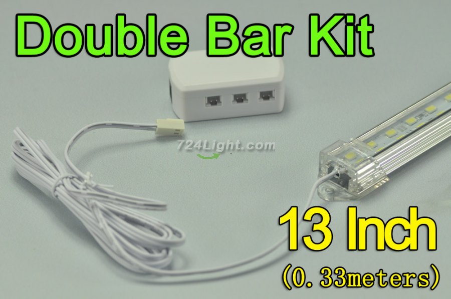 13inch 0.33Meter 12W LED Bar Fixture Double Row 5630 48LED 1680 Lumens Cabinet LED Bar Light Kits