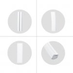 1M/5M/10M/20M Pack of T2016 LED Neon Light Housing Kit with End Caps and Mounting Clips, Flexible Neon Channel Fit for 10mm Wide LED Strip Lights