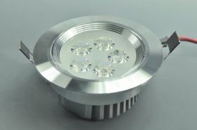 5W CL-HQ-01-5W LED Downlight Cut-out 91mm Diameter 4.3" Silver Recessed Dimmable/Non-Dimmable Ceiling light