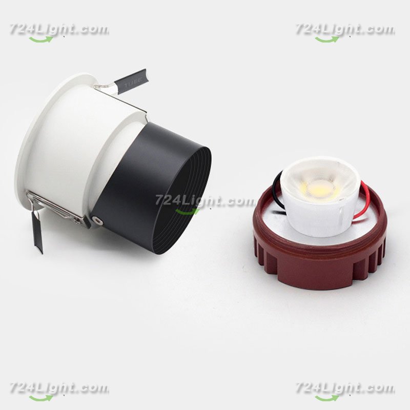 5W HOTEL LIVING ROOM DEEP ANTI-GLARE SPOTLIGHT EMBEDDED COB WALL WASHER CREE CHIP HIGH DISPLAY FINGER NARROW EDGE