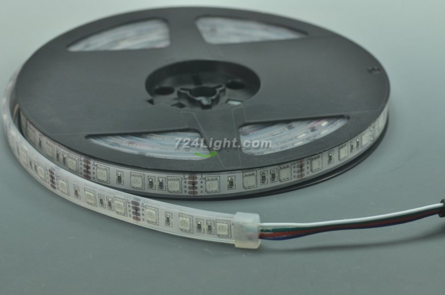 Underwater IP68 LED Strip Light SMD5050 Flexible 12V Strip Light 5 meter(16.4ft) 300LEDs Waterproof IP68 Strip