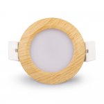 5W LED RECESSED LIGHTING DIMMABLE WOOD GRAIN DOWNLIGHT, CRI80, LED CEILING LIGHT WITH LED DRIVER